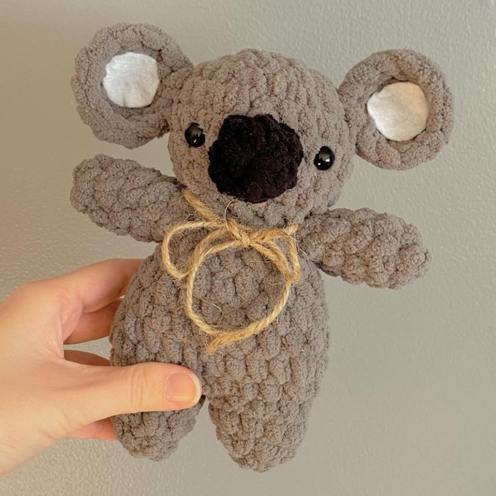 crocheted koala